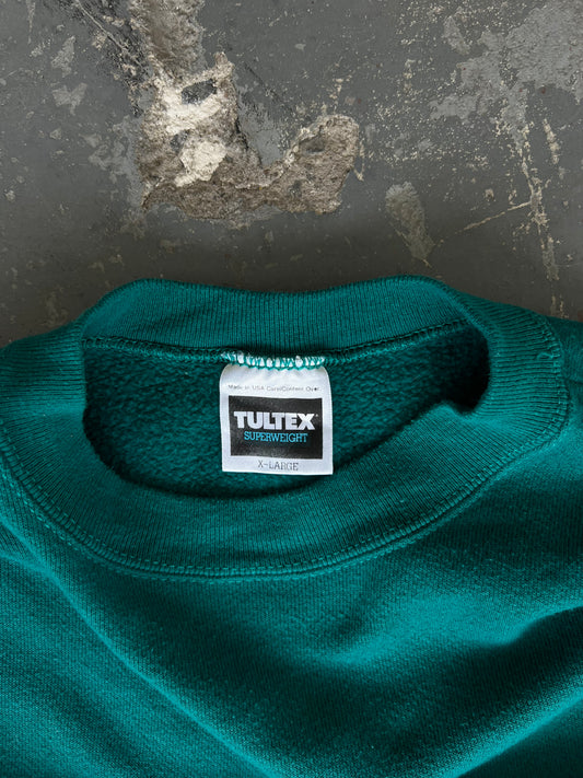 90s Green Blank Tulex Crewneck - Sz XL